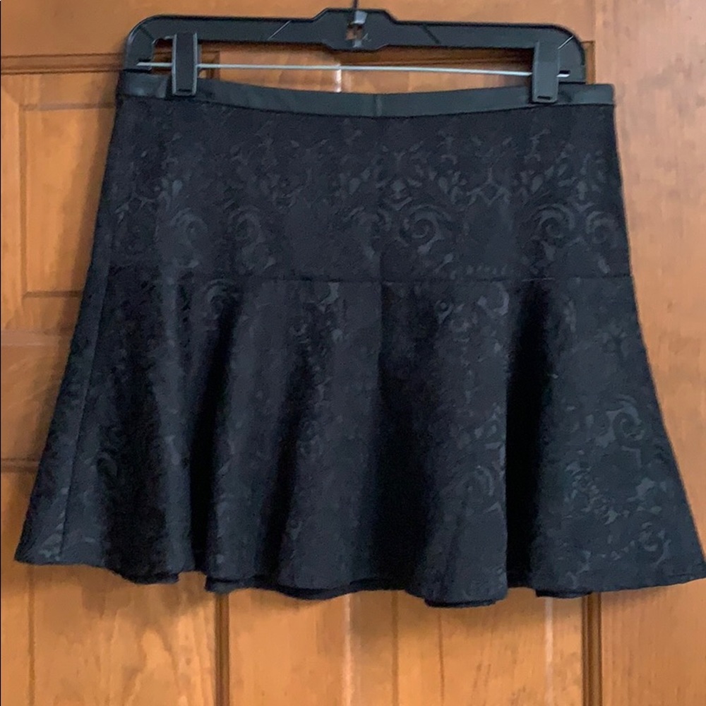 Black mini-skirt